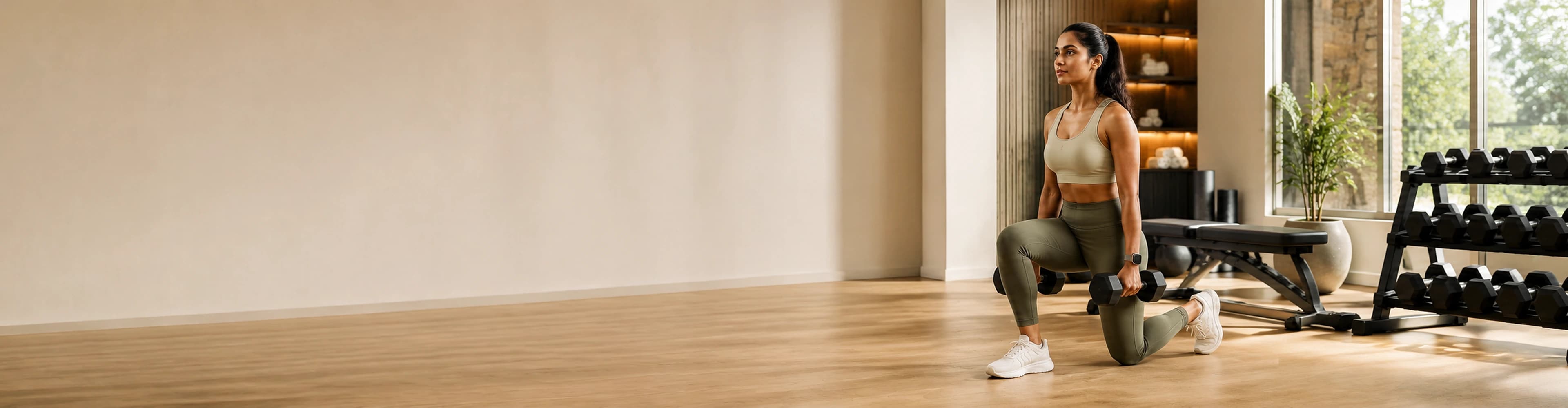 Member following a structured gym workout plan
